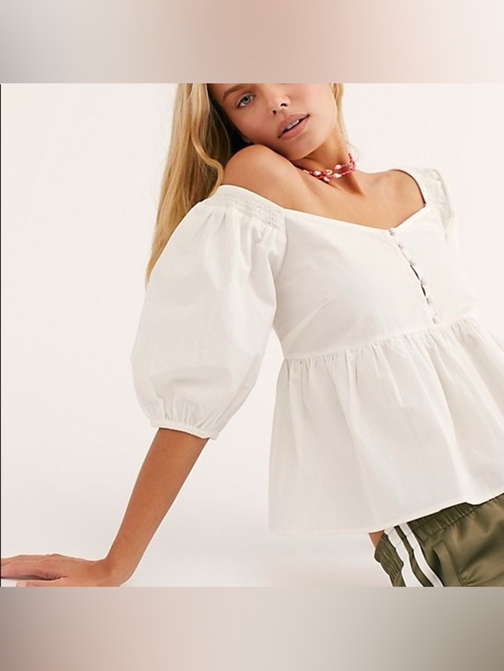 Free people sweetheart veronica blouse